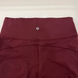 Lululemon Burgundy Leggings